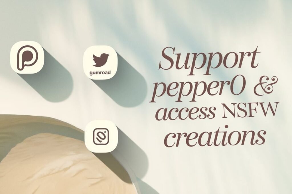 Support pepper0 nsfw creations through platforms like Patreon, Gumroad, and Twitter.

