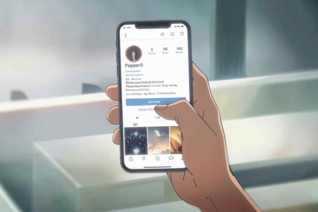 pepper0 Twitter notifications on a smartphone anime-style