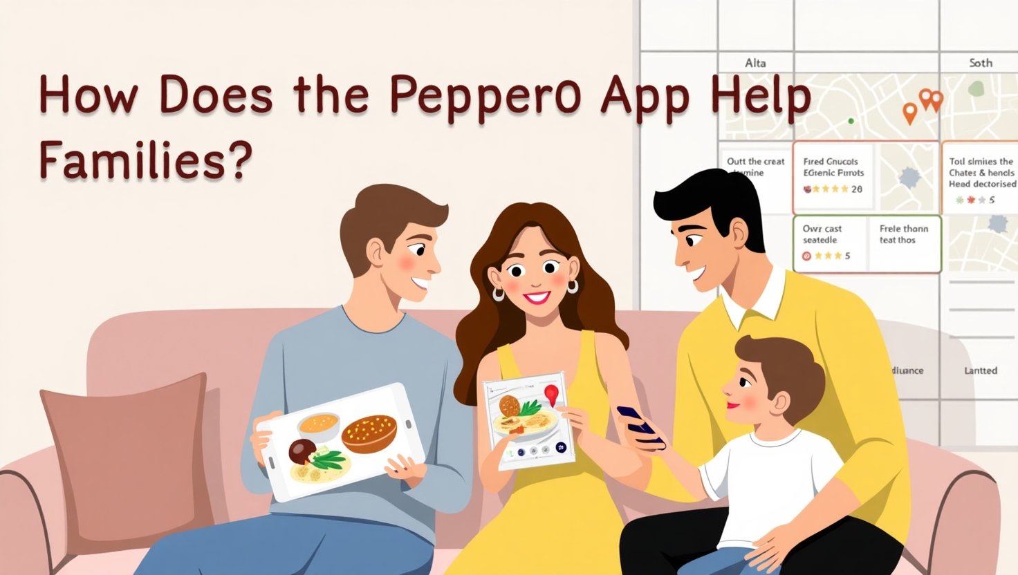 How does the Pepper0 app help families?