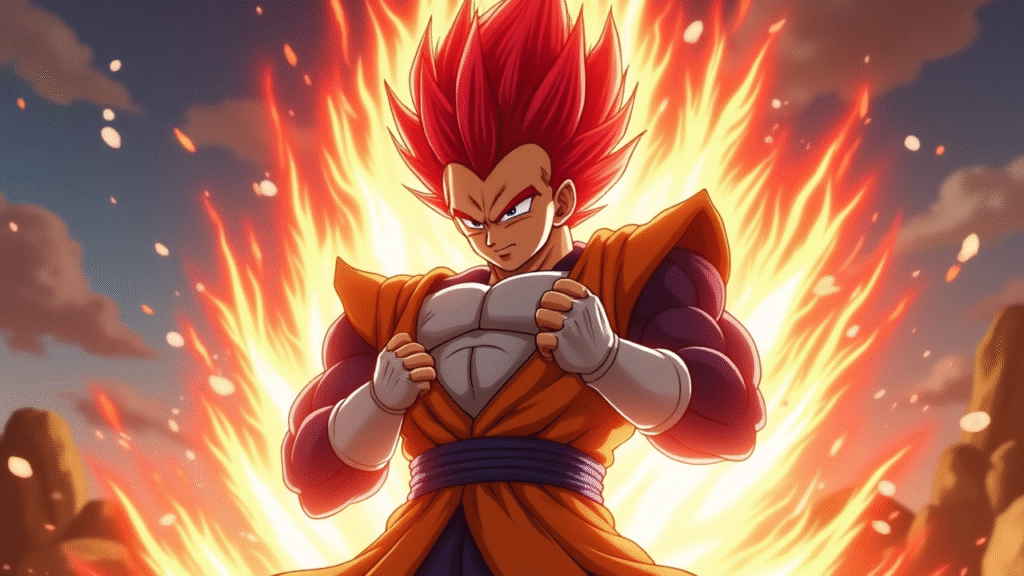 Dragon ball z vegeta super saiyan god