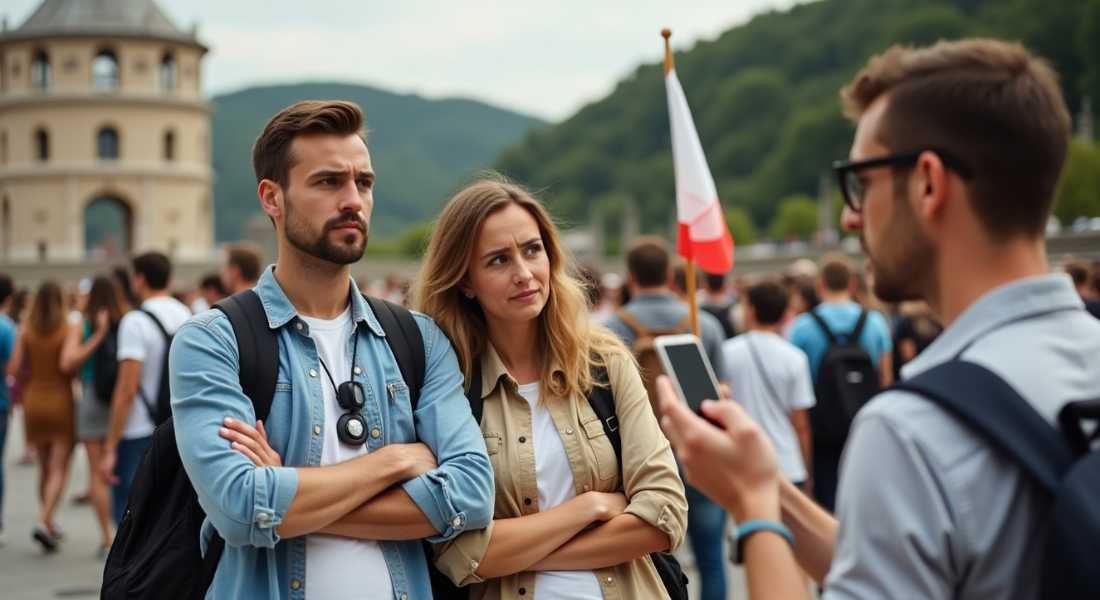 The traveler hired the wrong tour guide