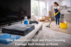 How Renovation Dust and Poor Cleaning Damage Tech Setups at Home