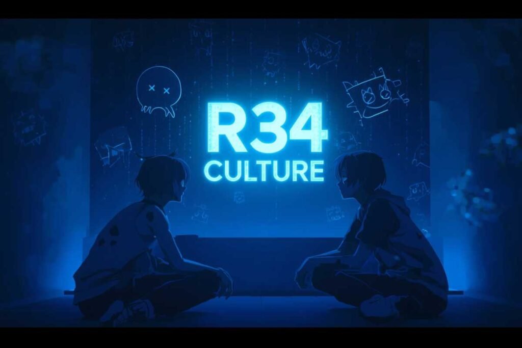 Emotional Pepper0 R34 anime style digital art showing internet fandom search culture and online art community mystery