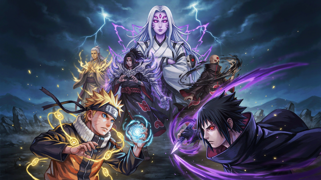 Strongest Naruto characters including Kaguya, Hagoromo, Naruto,
