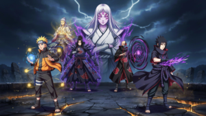 Alt Text: Strongest Naruto characters including Kaguya, Hagoromo, Naruto, Sasuke and Madara